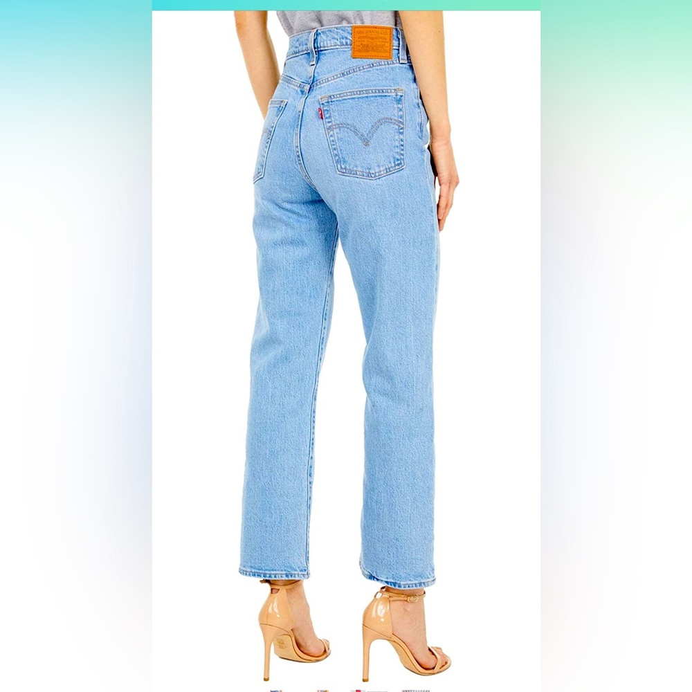 Levi's Women's Premium Ribcage Straight Ankle Jeans - size 27x27 - Picture 2 of 2